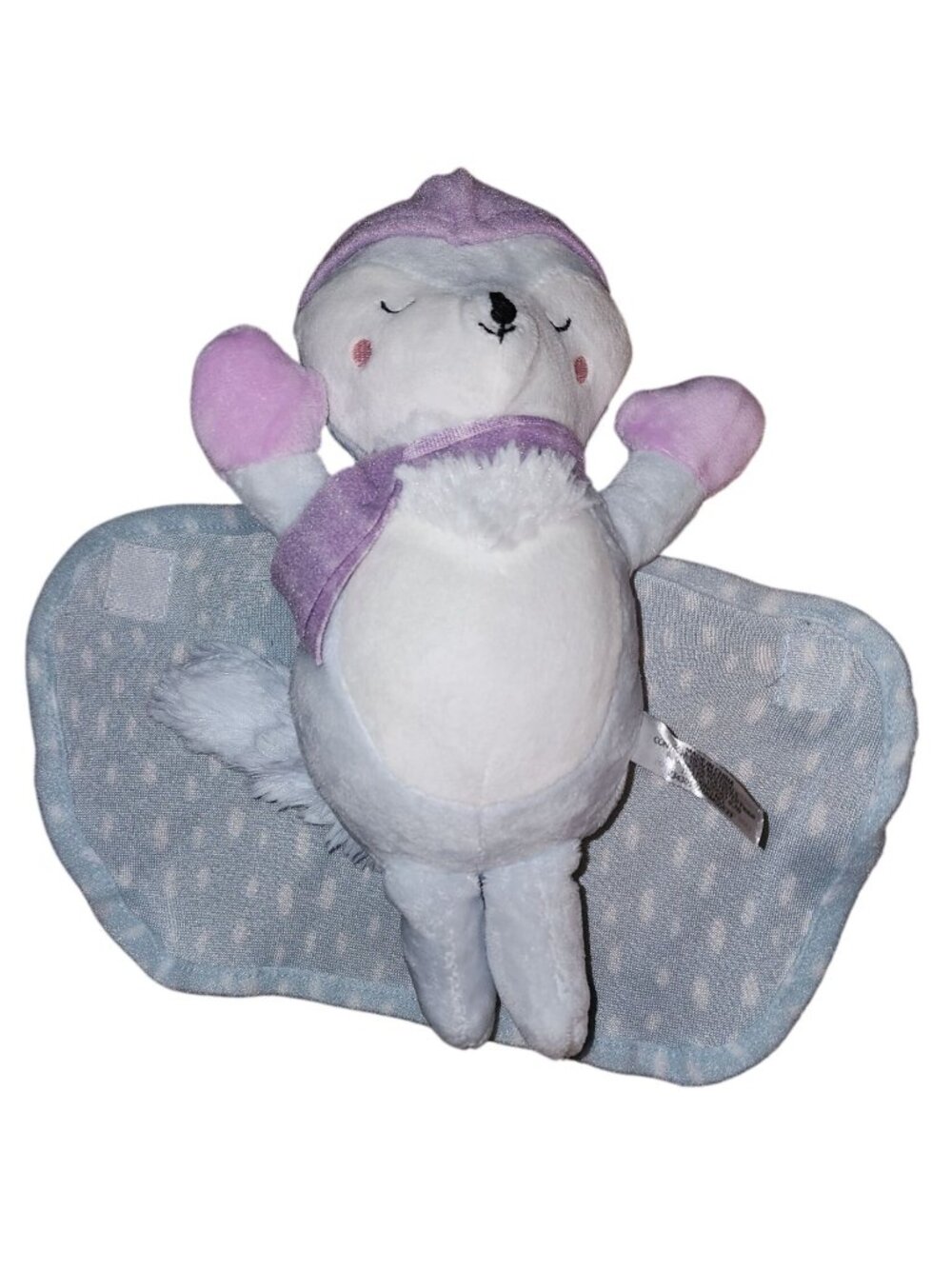 Target Fireside Pals Plush Fox Blue Blanket Swaddle 10" Stuffed Animal Toy Lovey